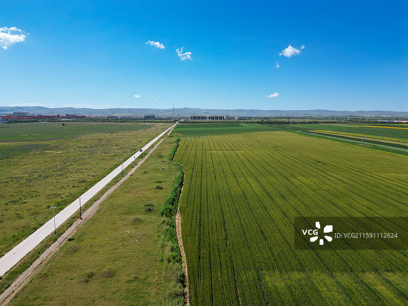 察哈尔右翼中旗 科布尔镇 东山公园 小北营 地标图片素材