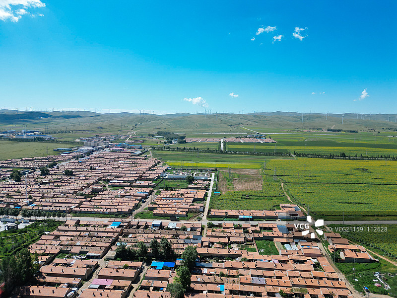 察哈尔右翼中旗 科布尔镇 东山公园 小北营 地标图片素材