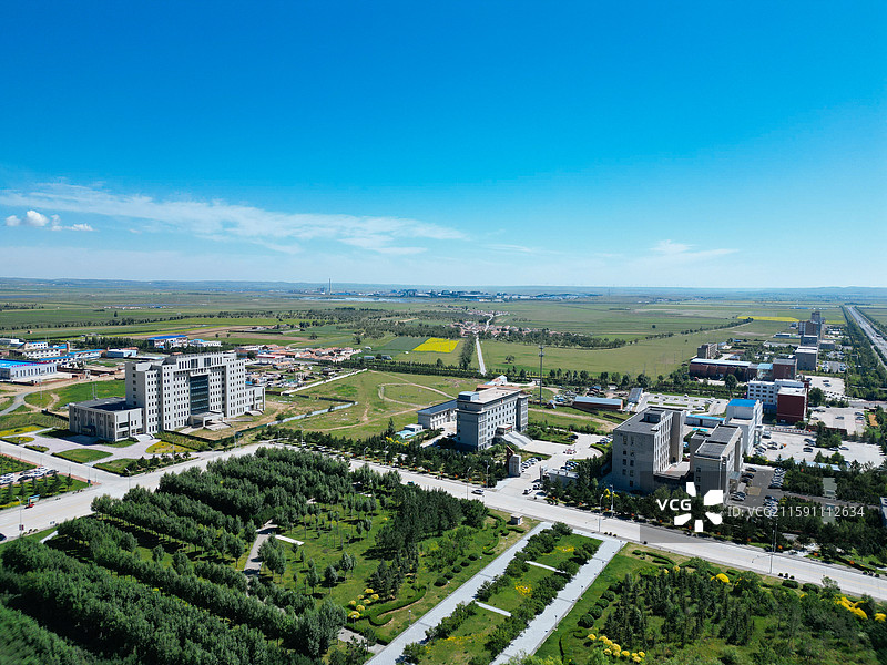 察哈尔右翼中旗 科布尔镇 东山公园 小北营 地标图片素材