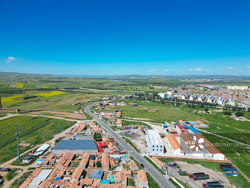 察哈尔右翼中旗 科布尔镇 东山公园 小北营 地标图片素材