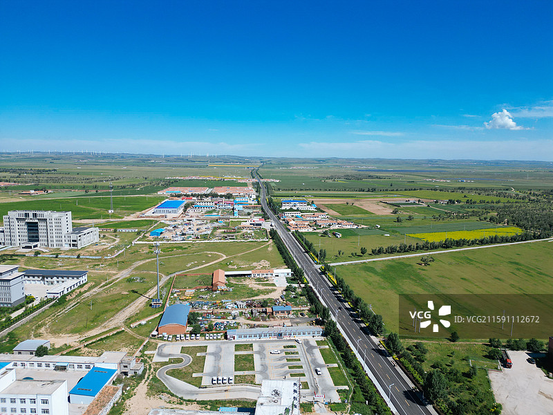 察哈尔右翼中旗 科布尔镇 东山公园 小北营 地标图片素材