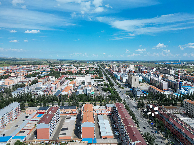 商都县 七台镇 南湖 东大井 航拍图片素材