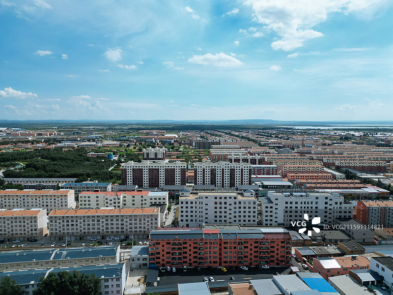 商都县 七台镇 南湖 东大井 航拍图片素材