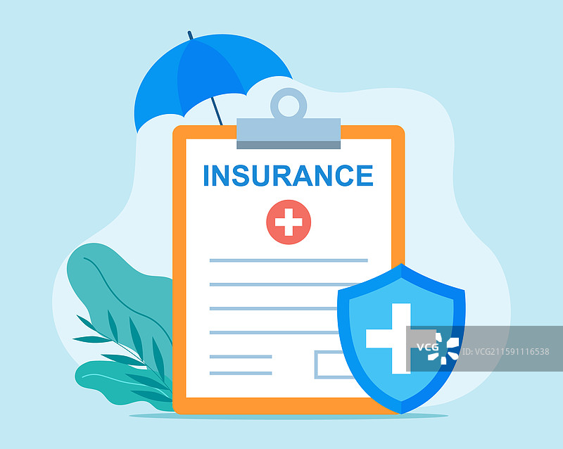 医疗保险合同图形图片素材