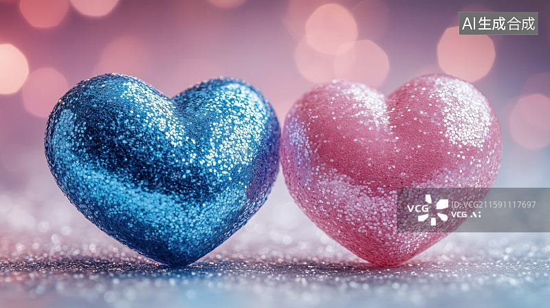【AI数字艺术】糖心糖果爱心形状图片素材