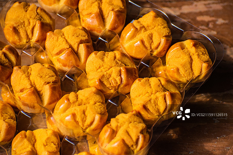 开口笑、咸蛋黄小饼、酥饼、点心、桃酥图片素材