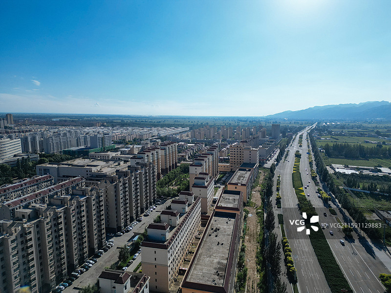 土默特右旗 沟门镇 萨拉齐 大雁滩 航拍图片素材