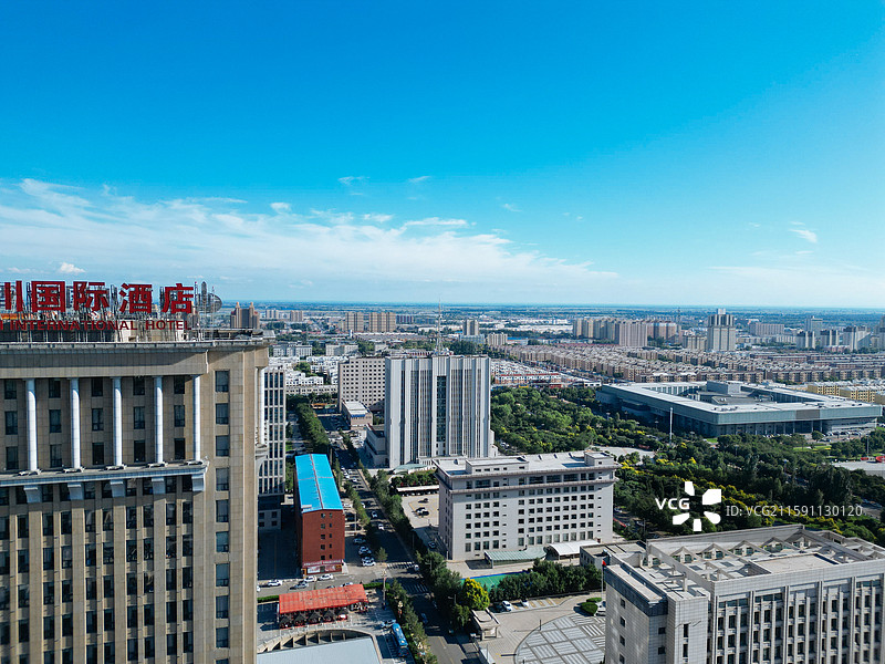 土默特右旗 沟门镇 萨拉齐 大雁滩 航拍图片素材