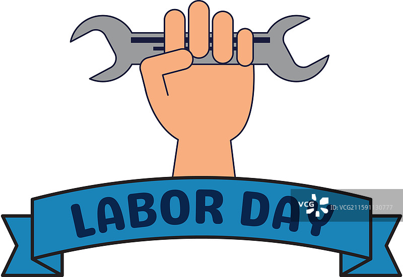 劳动节概念与图标设计图片素材