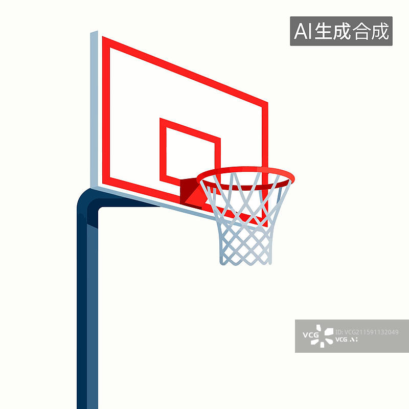 【AI数字艺术】篮球场的插图图片素材