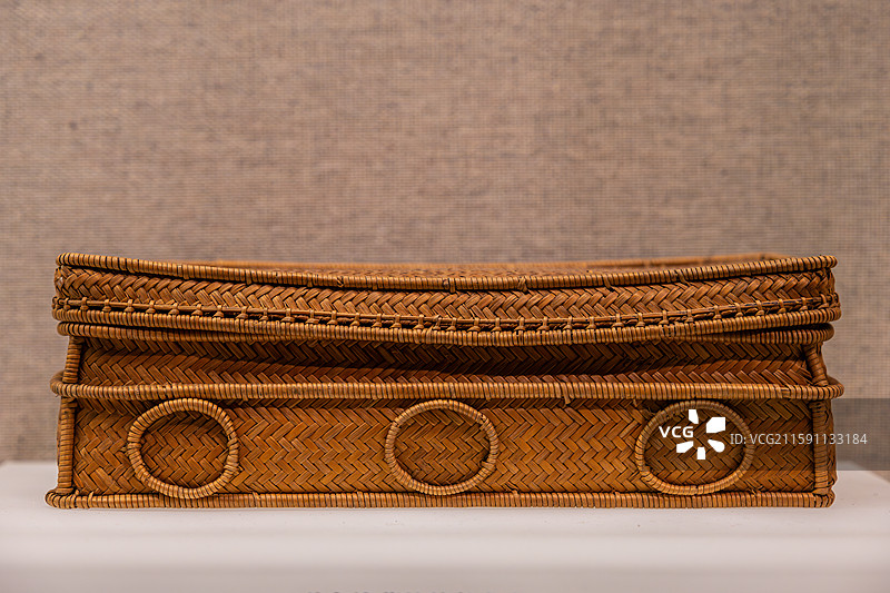 独龙族藤竹编长方盒 20世纪下半叶 云南贡山 上海博物馆图片素材