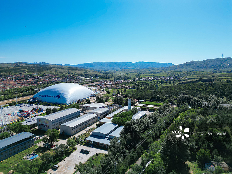 和林格尔县 南山 单树梁 新民街 航拍图片素材