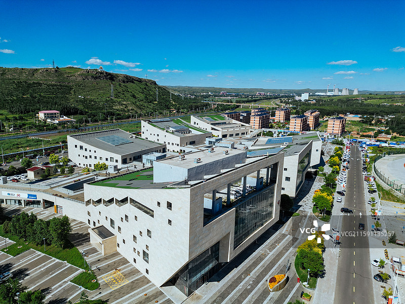 卓资县 卓资山 南窑子 龙胜路 航拍 地标图片素材