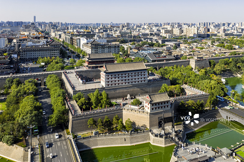 西安城墙永宁门图片素材