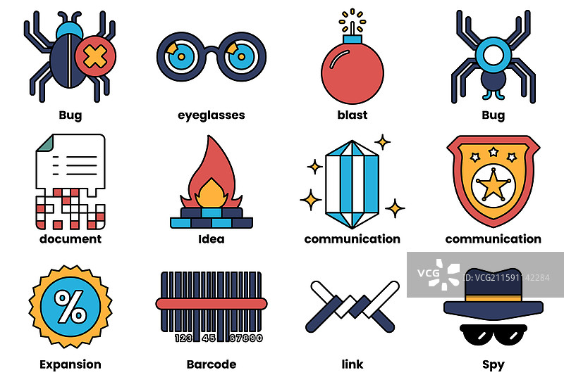 电子设备概念的一组内容图片素材