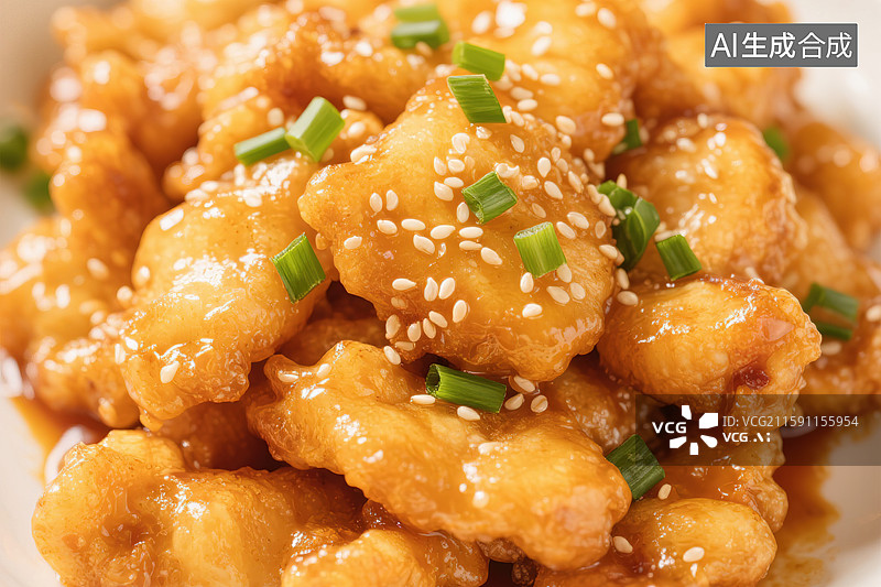 【AI数字艺术】中餐美食锅包肉溜肉段糖醋里脊家常菜小炒肉年夜饭团圆饭餐厅外卖菜单写实摄影简约干净清新高级感广告背景图片素材