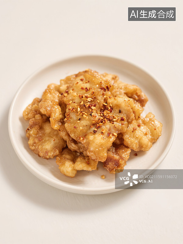 【AI数字艺术】中餐美食锅包肉溜肉段糖醋里脊家常菜小炒肉年夜饭团圆饭餐厅外卖菜单写实摄影简约干净清新高级感广告背景图片素材