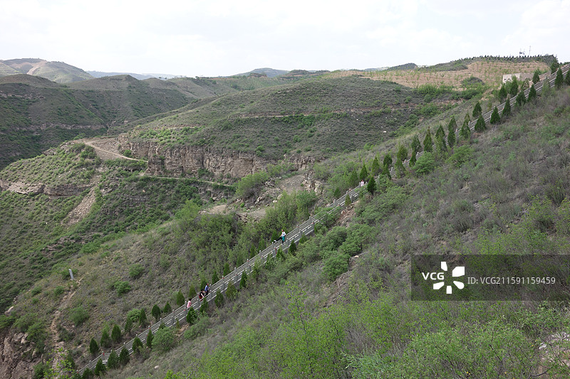 陕西省陕北延安市延川县乾坤湾镇牛家山村：会峰寨图片素材
