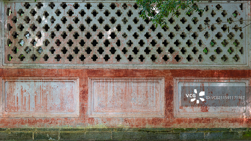 贵州 飞云崖 月潭寺院墙特写图片素材