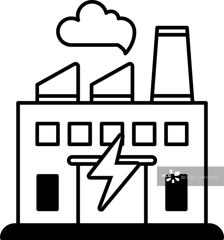 带有闪电的建筑图片素材
