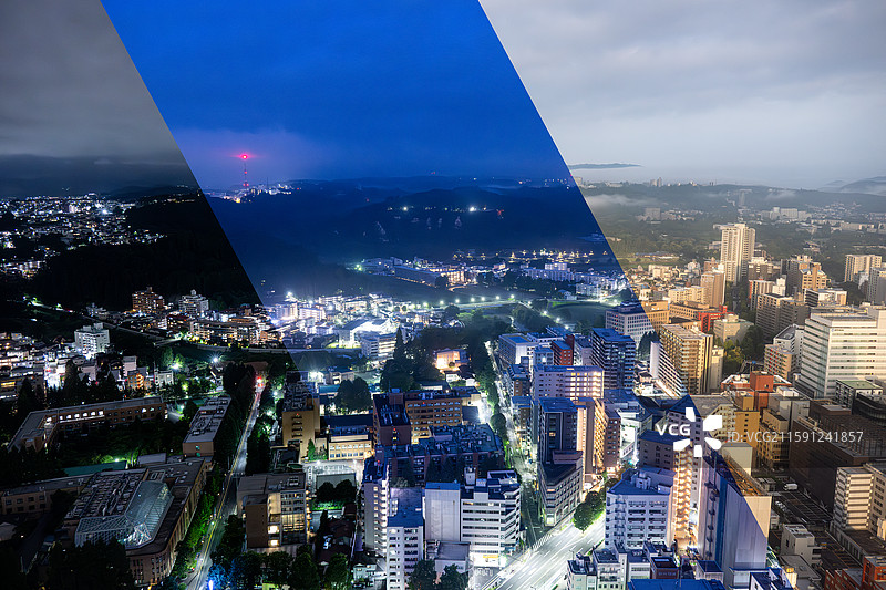 仙台日转夜图片素材