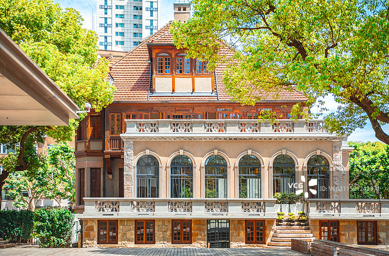 上海音乐学院音乐城堡，原比利时领事馆旧址图片素材