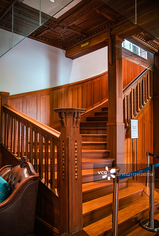 上海音乐学院汾阳路校区东方乐器博物馆内部景观图片素材