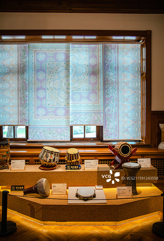 上海音乐学院汾阳路校区东方乐器博物馆内部景观图片素材