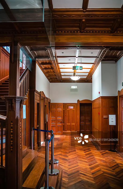 上海音乐学院汾阳路校区东方乐器博物馆内部景观图片素材