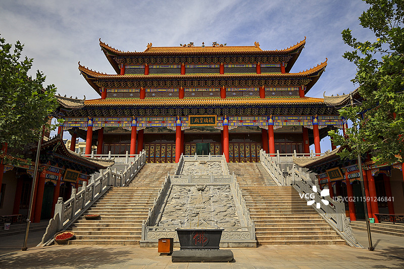 宁夏中宁县大佛殿图片素材