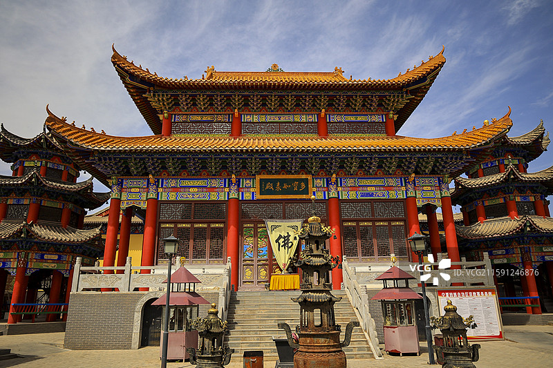 宁夏中宁县大佛殿图片素材