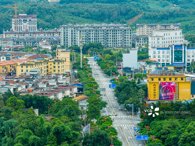 云南省德宏州陇川县城市风光图片素材