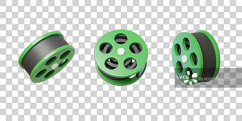 免抠影像摄影媒体视频传媒胶卷3D图片素材