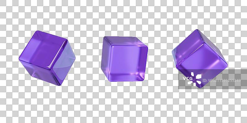 免抠立方体数据粒子模型方块格子3D图片素材