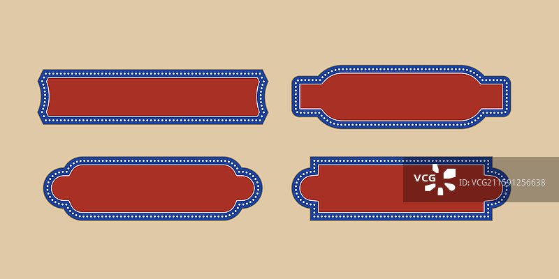 复古风标题框图片素材