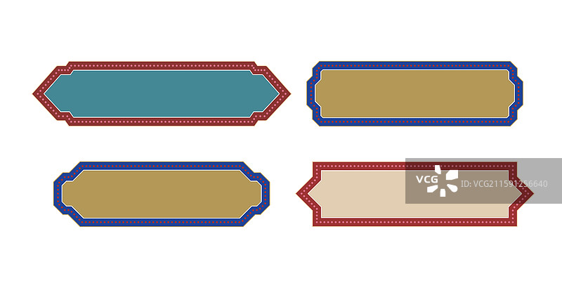 复古风标题框图片素材