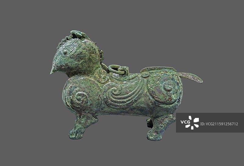 山西省临汾市博物馆：铜鹗尊【春秋（公元前770—公元前476年），襄汾县博物馆藏】图片素材