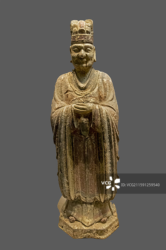 山西省临汾市博物馆：彩绘王甫铁立像（明，蒲县东岳庙文管所藏）图片素材