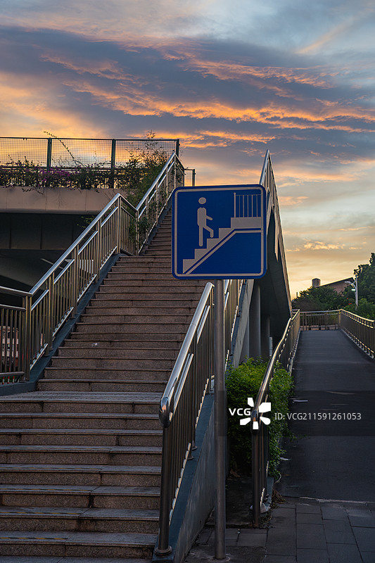 厦门晚霞图片素材