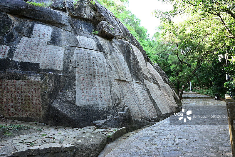 泉州 九日山  祈风刻石 摩崖石刻 5A级景区 文物 古迹图片素材