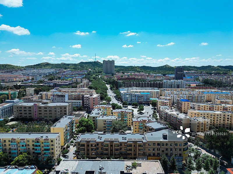 北票市 骆驼营子 台吉镇 人民公园 航拍图片素材