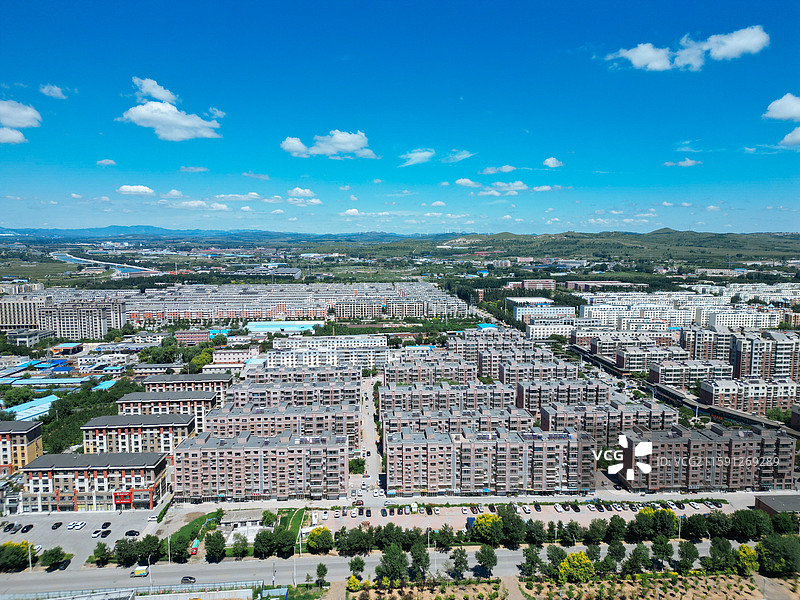 北票市 骆驼营子 台吉镇 人民公园 航拍图片素材