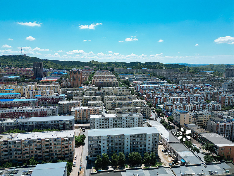 北票市 骆驼营子 台吉镇 人民公园 航拍图片素材