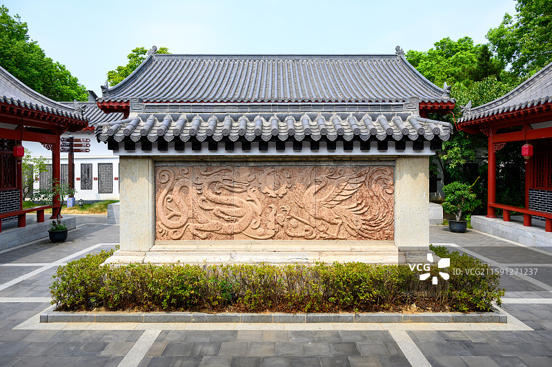 张居正故居影壁墙图片素材