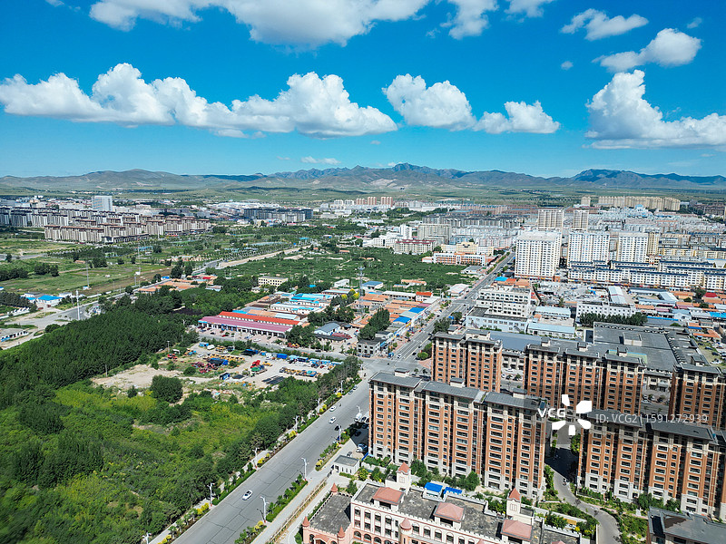 巴林右旗 西山村 大坂村 航拍 风光图片素材