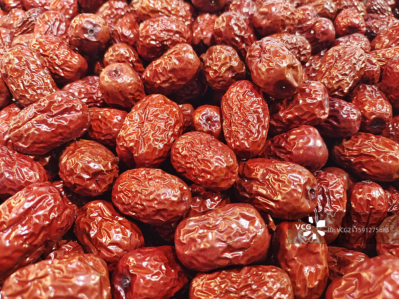 满屏药材新疆干红枣图片素材