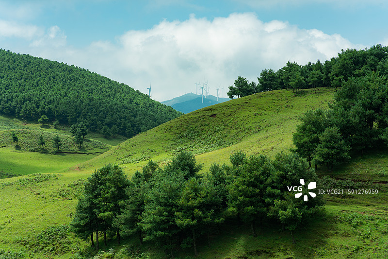 寻甸阿磨阁高山草场徒步线路图片素材