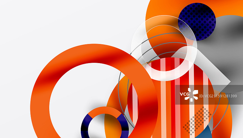 抽象背景 - 分层几何形状图片素材