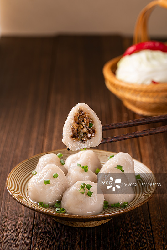 福建永定小吃芋子包图片素材