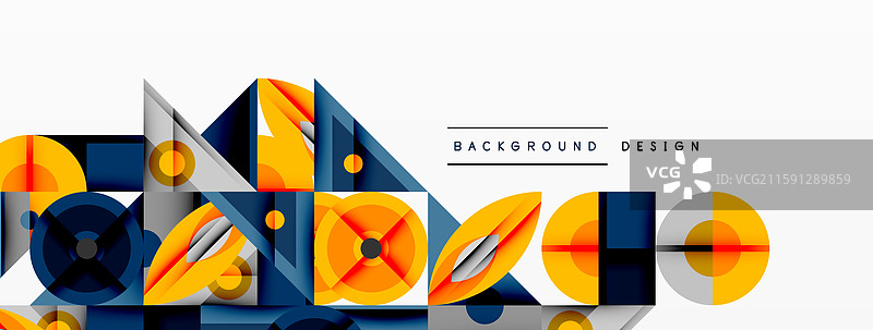 具有锐角的动态几何构图图片素材